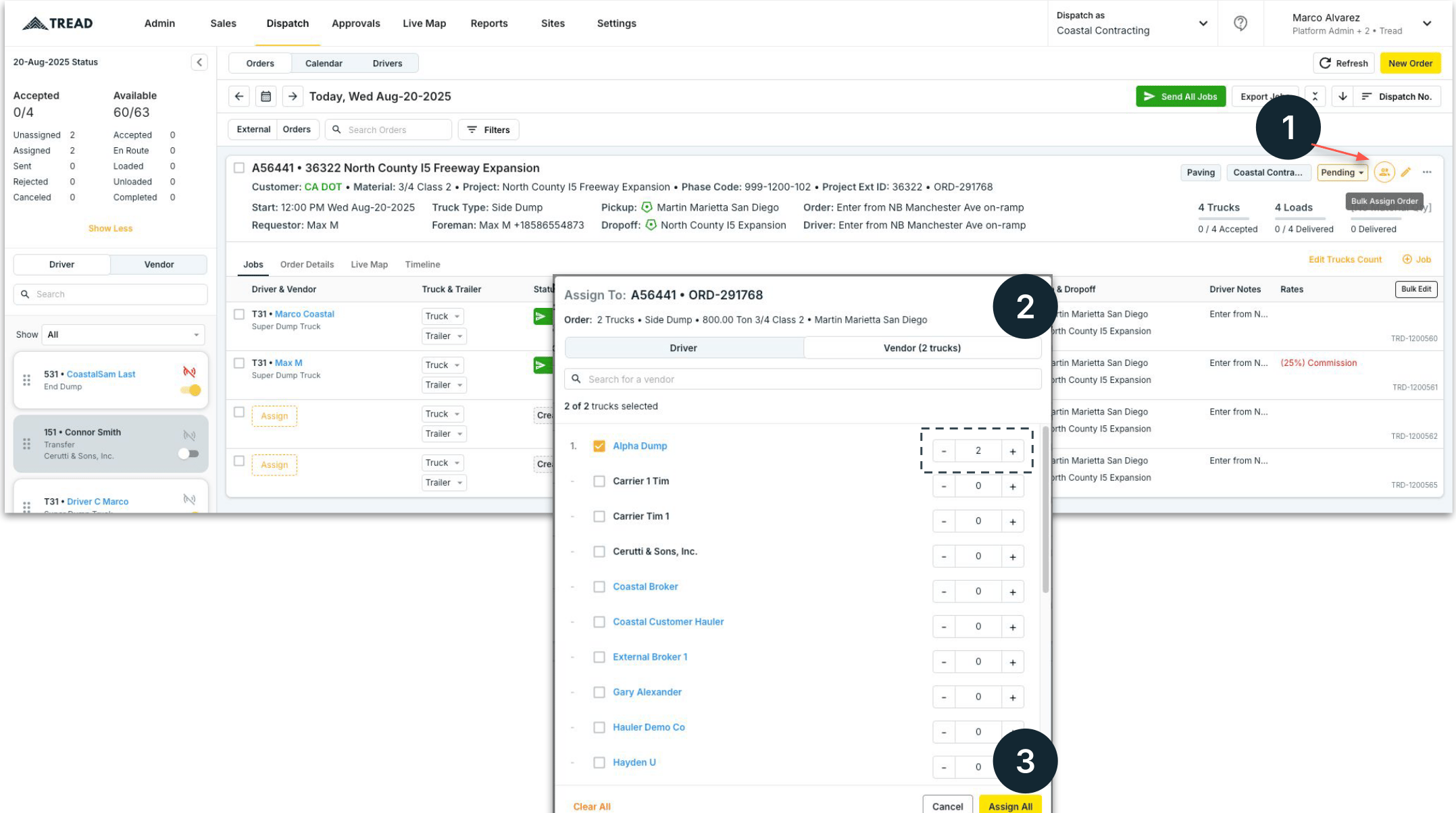 Bulk assign