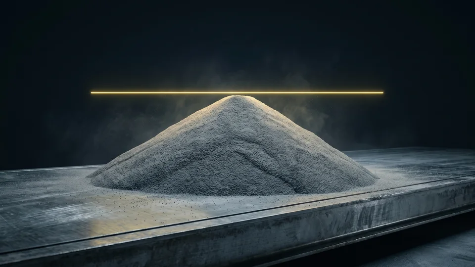 Sand weighed on a truck scale